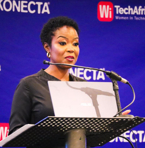 Wabo Majavu speaking at an event